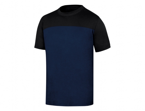 Camiseta de algodon Deltaplus color azul negro talla 3XL GENO2MN3X, imagen 2 mini