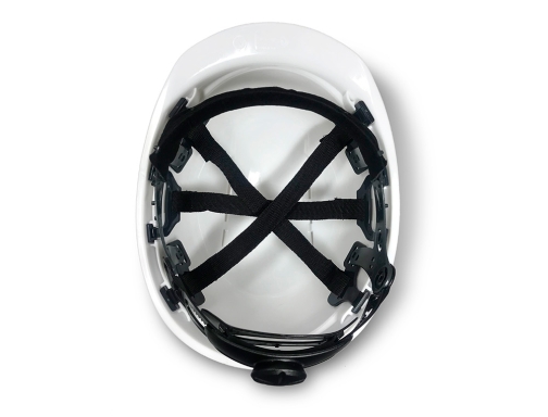 Casco Faru polietileno ventilado 6 puntos fijacion ajuste ruleta color blanco C20RV-BL, imagen 2 mini