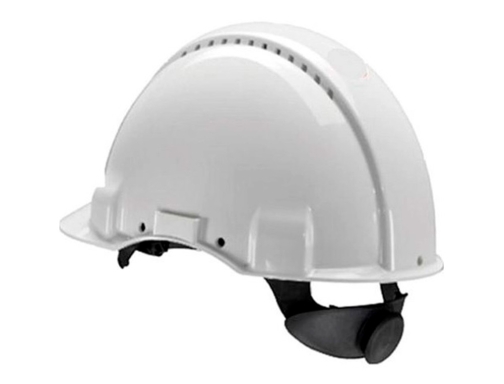 Casco Faru polietileno ventilado 6 puntos fijacion ajuste ruleta color blanco C20RV-BL, imagen 5 mini