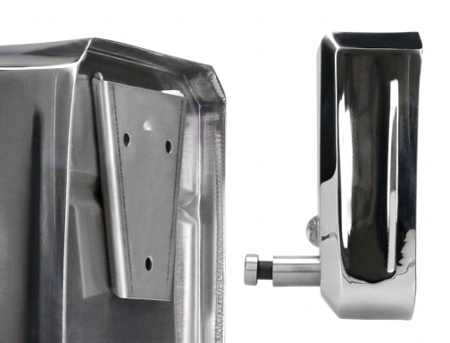 Dispensador manual Q-connect de jabon 800 ml acero inoxidable 115x56x179mm KF16758, imagen 4 mini