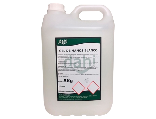 Gel de manos Dahi blanco nacarado garrafa de 5 litros PCH116-DJ, imagen 2 mini