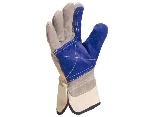 Guantes Deltaplus docker serraje vacuno reforzado muy util para trabajos intensivo color DS202RP10, imagen 2 mini