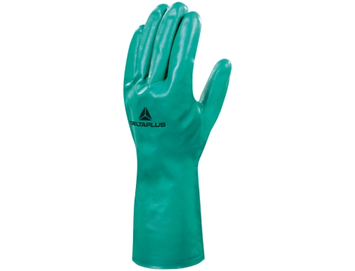 Guantes Deltaplus tratado en nitrilo flocado de algodon especial para trabajos con VE801VE07, imagen 2 mini