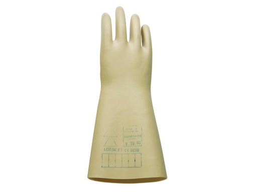 Guantes Faru latex aislante proteccion electrica hasta 500 voltios clase 00 talla S1903-T9, imagen 3 mini