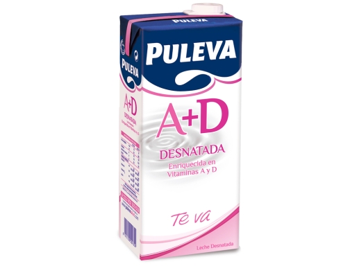 Leche Puleva desnatada brik de 1 litro 9886, imagen 2 mini