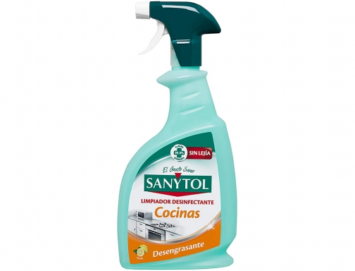 Limpiador desinfectante Sanytol para cocinas con pistola pulverizadora bote de 750 ml 71961, imagen 2 mini