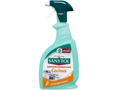 Limpiador desinfectante Sanytol para cocinas con pistola pulverizadora bote de 750 ml 71961, imagen 2 mini