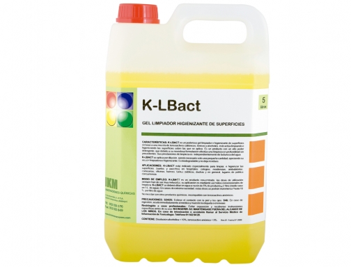 Limpiador higienizante desodorizante Ikm garrafa 5 litros K-LBACT, imagen 2 mini