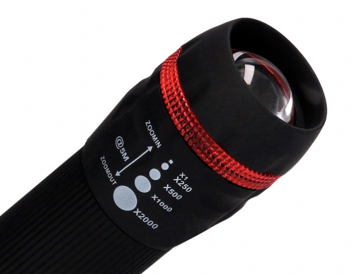 Linterna Q-connect KF18749 plastico con zoom 1w modo alumbrado encendido apagado incluye, imagen 5 mini