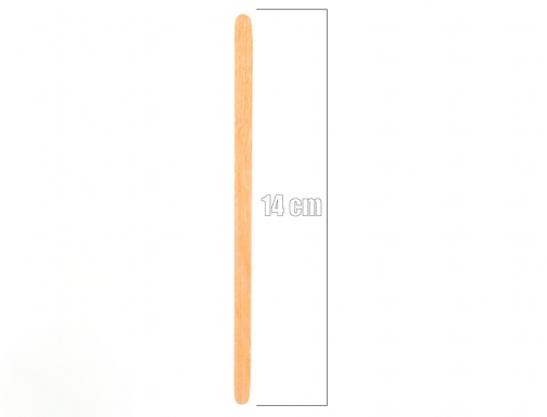 Paletina agitadora de madera 14 cm para el cafe con funda individual Blanca 160286, imagen 3 mini