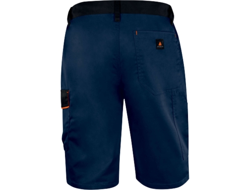 Pantalon de trabajo Deltaplus bermuda cinta ajustable 5 bolsillos color azul naranjatalla M6BERBM3X, imagen 2 mini