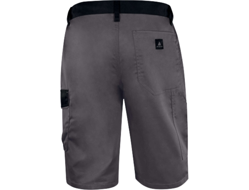 Pantalon de trabajo Deltaplus bermuda cintura ajustable 5 bolsillos color gris verde M6BERGRPT, imagen 2 mini