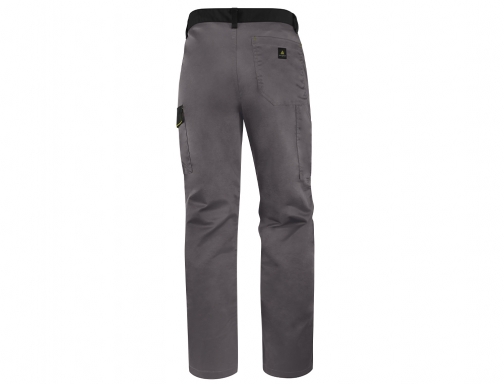 Pantalon de trabajo Deltaplus cintura ajustable 5 bolsillos color gris verde talla M6PANGR-GT, imagen 4 mini