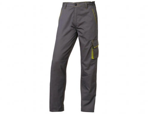 Pantalon de trabajo Deltaplus cintura ajustable 5 bolsillos color gris verde talla M1PA2GV3X 3XL (M6PANGR3X), imagen 2 mini