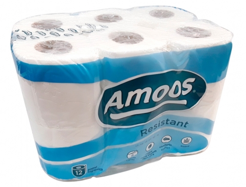 Papel higienico Amoos 2 capas 100 mm diametro x 87 mm alto H621301, imagen 3 mini