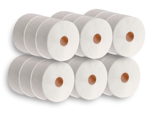 Papel higienico Dahi jumbo 2 capas celulosa blanca 140 mt mandril 45 DJ29845, imagen 3 mini