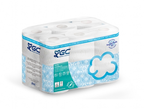 Papel higienico gc 2 capas paquete de 12 rollos Goma-camps H263321.4, imagen 4 mini
