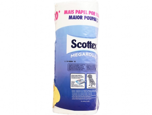 Papel higienico Scottex megarrollo doble largo 2 capas paquete de 6 rollos 96685, imagen 4 mini