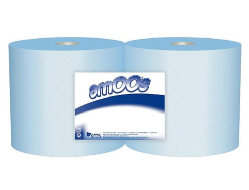 Papel secamanos industrial Amoos 2 capas 235 mm x 300 mt color J613001, imagen 2 mini