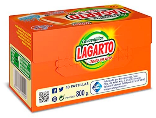 Pastilla lavavajillas Lagarto todo en uno abrillanta desincrusta y protege sin prelavado 160179, imagen 2 mini