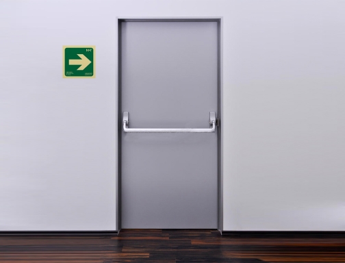 Pictograma Archivo 2000 flecha derecha pvc verde luminiscente 224x224 mm 617010HD VE, imagen 4 mini