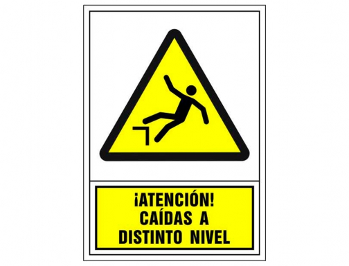 Pictograma Syssa seal de advertencia atencion! caidas a distinto nivel en pvc 2084, imagen 2 mini