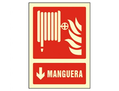 Pictograma Syssa seal de manguera en pvc fotoluminiscente 210x297 mm 6028F, imagen 2 mini