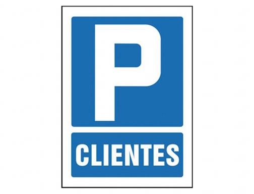 Pictograma Syssa seal de parking clientes en pvc 210x297 mm 101, imagen 2 mini