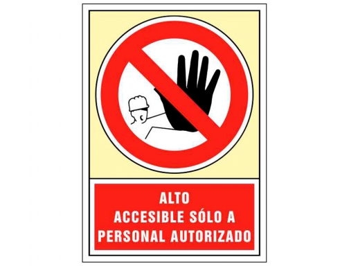 Pictograma Syssa señal de prohibicion alto accesible solo a personal autorizado en 3028, imagen 2 mini