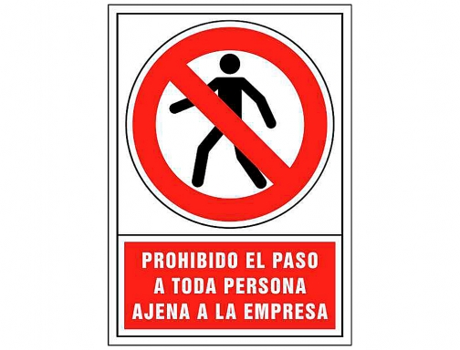 Pictograma Syssa señal de prohibicion prohibido el paso a toda persona ajena 3021, imagen 2 mini