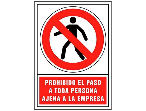 Pictograma Syssa seal de prohibicion prohibido el paso a toda persona ajena 3021, imagen 2 mini