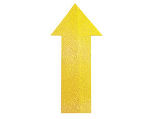 Simbolo adhesivo Durable pvc forma de flecha para delimitacion suelo amarillo 200x100x0,7 170504, imagen 2 mini