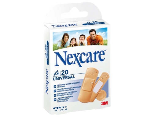 Tira protectora 3m Nexcare para heridas y cortes plasticoimpermeable caja de 20 330878, imagen 2 mini