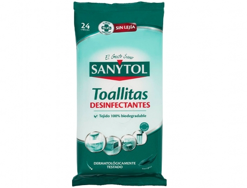 Toallita desinfectante Sanytol biodegradable paquete de 30 unidades 83613, imagen 2 mini