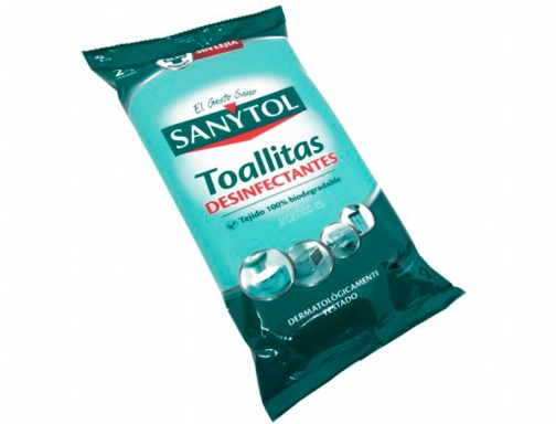 Toallita desinfectante Sanytol biodegradable paquete de 30 unidades 83613, imagen 4 mini