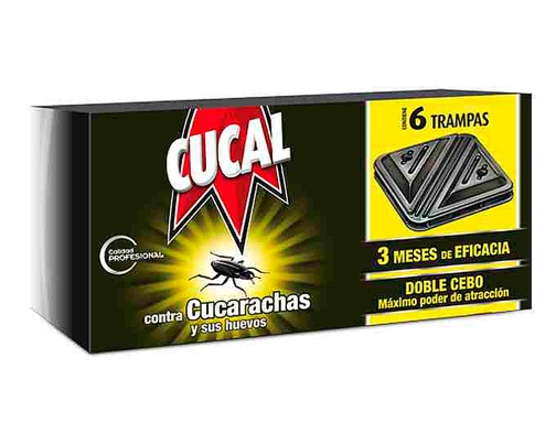 Trampa de cucarachas Cucal contra cucarachas y huevos doble cebo 3 meses 19280, imagen 2 mini