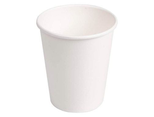 Vaso de carton biodegradable blanco 220 cc paquete de 50 unidades Blanca 102619, imagen 2 mini