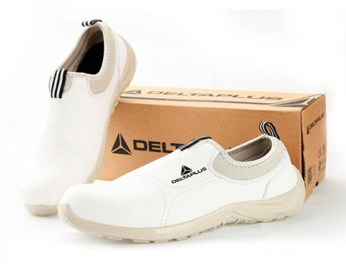 Zapatos de seguridad Deltaplus microfibra pu suela pu mono-densidad color blanco talla MIAMIS2BC37, imagen 5 mini