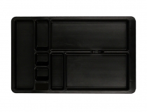 Bandeja organizadora Q-connect de cajones color negro 364x225x21 mm KF16943
