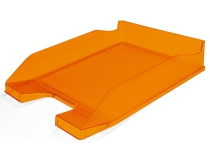 Bandeja sobremesa plastico Q-connect naranja transparente240x70x340