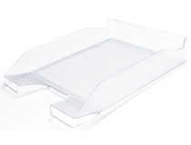 Bandeja sobremesa plastico Q-connect transparente 240x70x340