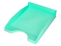 Bandeja sobremesa plastico Q-connect verde menta