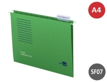 Carpeta colgante Din A4 color verde  Liderpapel