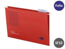 Carpeta colgante Liderpapel folio roja  SF10