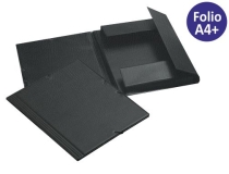 Carpeta gomas solapas plastico Saro folio