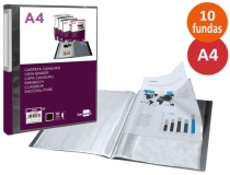 Liderpapel EC56 - Carpeta con fundas, encuadernada con espiral