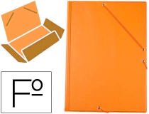 Carpeta Liderpapel gomas plastico folio solapas  CG80