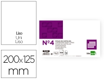 Ficha Liderpapel lisa n4 125x200mm paquete  FL04