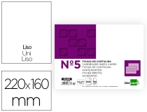 Ficha Liderpapel lisa n5 160x220mm paquete  FL05