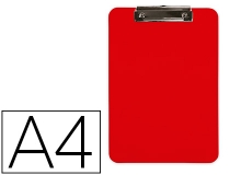 Portanotas Q-connect plastico Din A4 rojo
